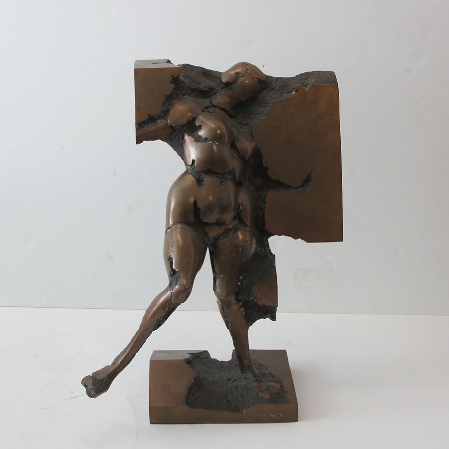 Monumental Signed McClure Bronze Sculpture: Monumental Signed James McClure Bronze Sculpture ca. 1950's Height (Inches): 28.75 Width (Inches): 19 Depth (Inches): 16