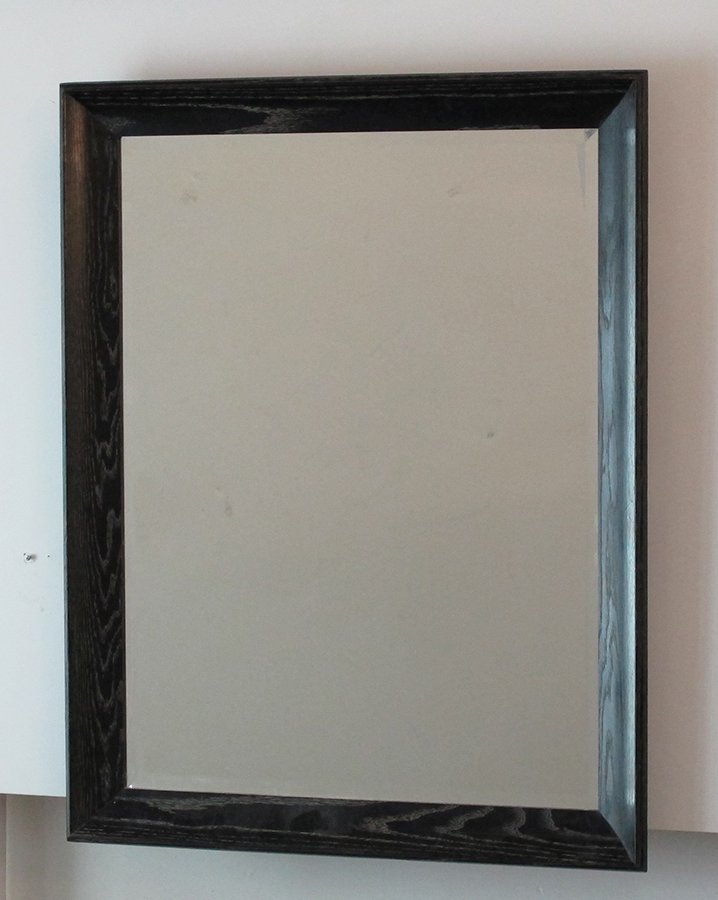 Attributed to James Mont Cerused Oak Mirror: Beveled Mirror Height (Inches): 43 Width (Inches): 33