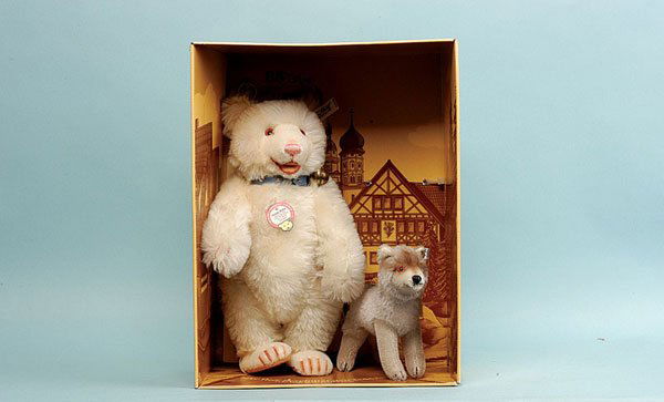 steiff wolf plush