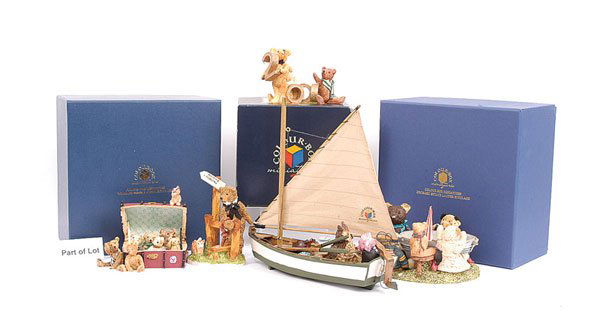 Colour Box by Peter Fagan Limited Editions: Colour Box by Peter Fagan, collection of Limited Edition and other pieces including: TCL07 There was a Crooked Ted, LE 251/3000; CCML01 Collectors 2000 Ted, LE 887/2000; TCL05 Trunk of Teddies, LE 128