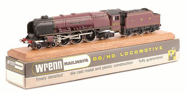 Wrenn W2401 (ins) 4-6-2 No.6223 "Princess Alice": Wrenn W2401 Limited Edition (ins) 4-6-2 LMS maroon Princess Coronation Class Loco No.6223 "Princess Alice", complete with certificate No.118 of 350 produced, plaque, length of rail and plinth, conditi