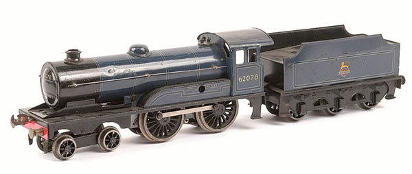 Bassett-Lowke 4-4-0 "Prince Charles" No.62078: Bassett-Lowke O Gauge 4-4-0 Loco and Tender "Prince Charles" BR blue No.62078, 3-Rail Electric. Good Plus.