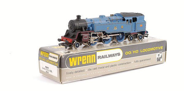 Wrenn W2246 (ins) 2-6-4 Tank Loco No.2085: Wrenn W2246 (ins) 2-6-4 Caledonian Railway blue Tank Loco No.2085, condition Excellent Plus to Near Mint in Good Plus to Excellent box.