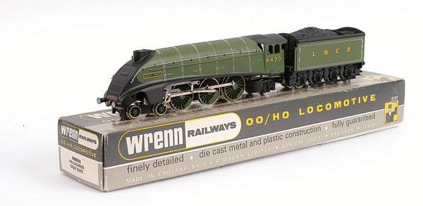Wrenn W2209A (ins) 4-6-2 "Great Snipe" No.4495: Wrenn W2209A (ins) 4-6-2 LNER green A4 Class Loco No.4495 "Great Snipe", fitted with large driving wheels, conditions Excellent to Excellent Plus in Excellent box with base stamped 901148.