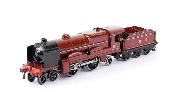 Hornby No.3C 4-4-2 Royal Scot LMS Maroon No.6100: Hornby O Gauge No.3C 4-4-2 Loco and Tender LMS maroon "Royal Scot" No.6100, Clockwork. Condition is Good.