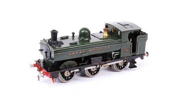 Kit/Scratchbuilt 0-6-0 Pannier Tank No.5795: Kit/Scratchbuilt 0-6-0 Pannier Tank Great Western green No.5795, 2-rail Electric. Finished in green overall with Great Western to tank sides running number 5795 to cabsides. Good.