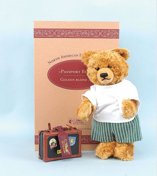 2152: Steiff Passport Teddy Bear, USA Exclusive - May 16, 2007 | Vectis Auctions LTD in United