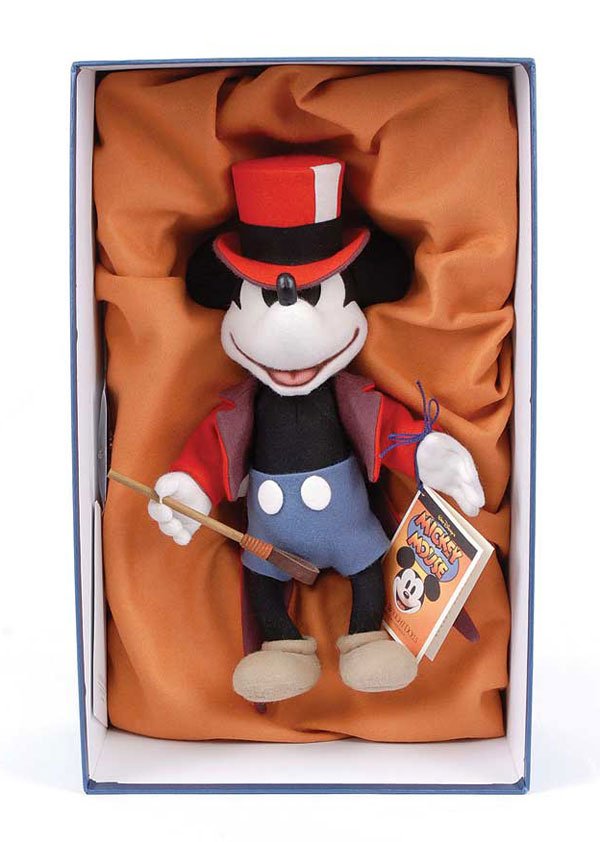 R. John Wright - Circus Mickey: R. John Wright - Circus Mickey the Disney Collection, 2005, LE 297/300, wool felt Mickey Mouse, tag to bottom, swing tag and certificate, includes Disney Convention Pin 2005, presentation box, Mint, 1