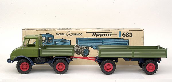 Tipp No.683 Unimog Open Truck with Trailer