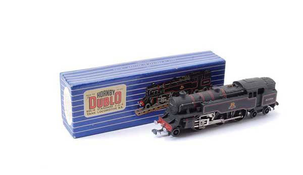 Hornby Dublo EDL18 2-6-4 Tank No.80054: Hornby Dublo 3-Rail EDL18 2-6-4 BR black Standard Class 4 Tank No.80054, condition Excellent in Excellent to Excellent Plus box complete with all inner packing and printed cover strip.