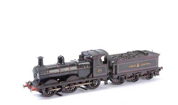 Commercially Made O Gauge 0-6-0 Loco & Tender: Commercially made O Gauge 0-6-0 Loco and Tender Great Central black No.804, 3-rail outside Pick-up. Loco and Tender finished in black, lined in red and white with running number 804 to cab side and Gr