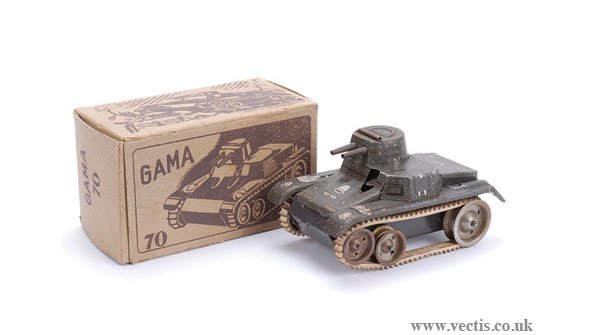 Gama (Germany) No.70 Tinplate Clockwork Tank