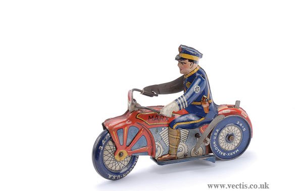 Marx Toys (USA) Police Motorcycle