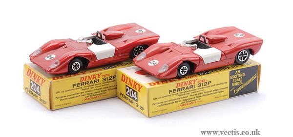 Dinky No.204 Ferrari 312P x 2