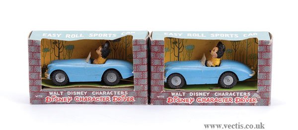 Marx Disney Character Cars x 2