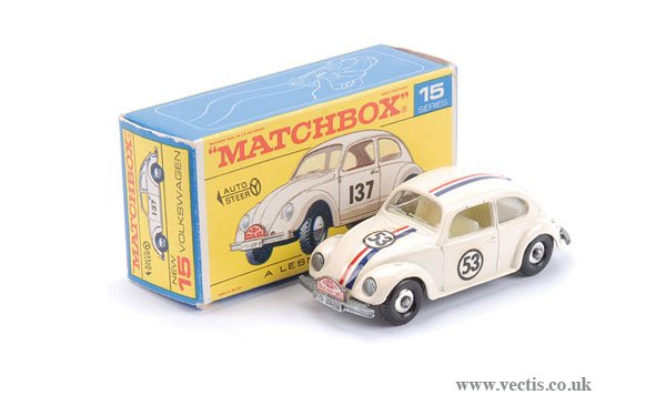 Matchbox No.15d Volkswagen Beetle "Monte Carlo"