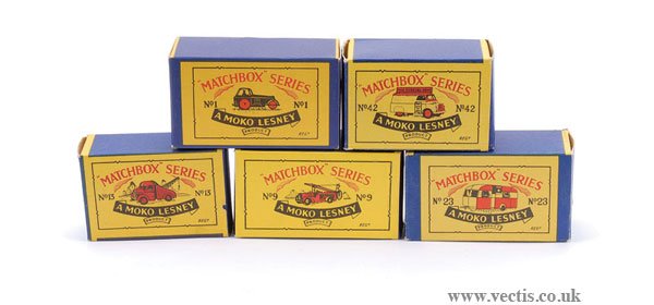Matchbox Regular Wheels - A Group of Empty Boxes