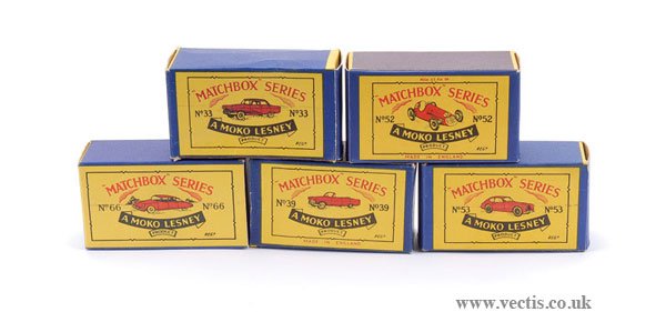 Matchbox Regular Wheels - A Group of Empty Boxes