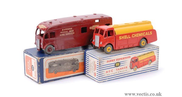 Dinky Horse Box and AEC Tanker