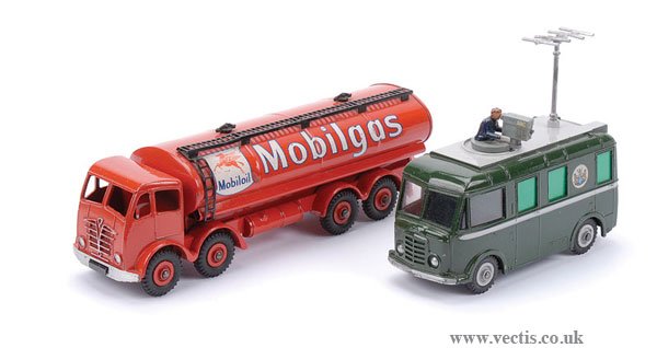 Dinky Foden Mobilgas Tanker and BBC TV Van