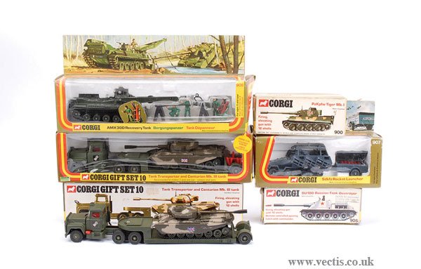 Corgi No.908 AMX 30D Recovery Tank & Others