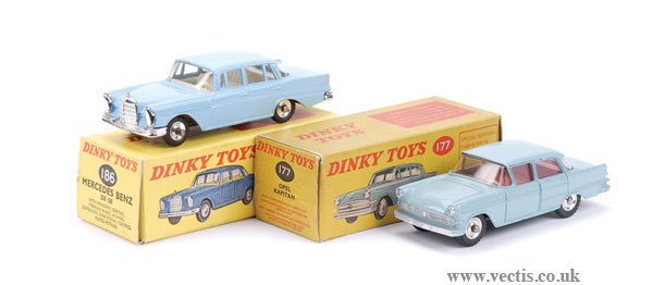 Dinky No.186 Mercedes Benz 220SE & Others