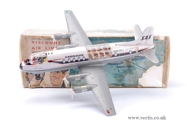 Tomiyama Scandinavian Airlines Viscount Airliner