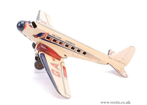 Mettoy Airways (UK) Tinplate Clockwork Airliner