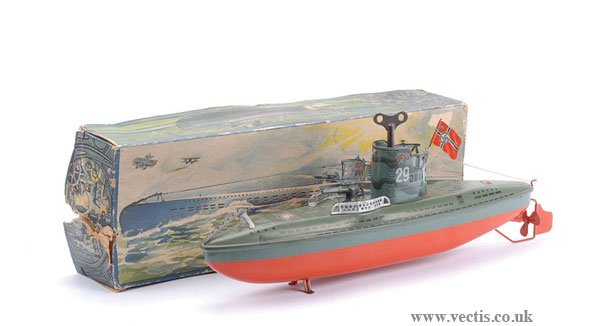 Arnold Pre-war Tinplate Clockwork Submarine