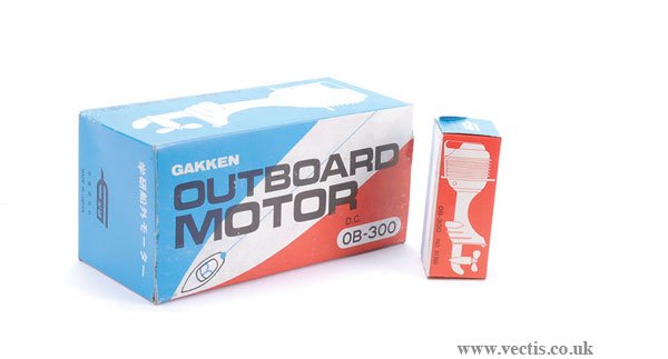 Gakken Trade Box of 10 x Outboard Motors