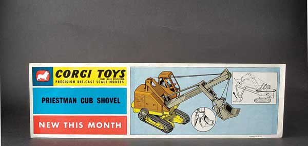 Corgi No.1127 Priestman Cub Shovel Window Poster