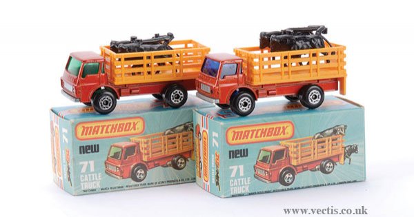 matchbox cattle truck