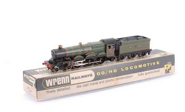 Wrenn W2222 (ins) 4-6-0 No.7002 "Devizes Castle": Wrenn W2222 (ins) 4-6-0 GWR green Castle Class Loco No.7002 "Devizes Castle", condition Excellent in Good Plus to Excellent box.