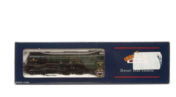 Bachmann 32-552 4-6-2 No.60147 "North Eastern": OO Gauge Bachmann 32-552 4-6-2 BR green A1 Class Loco No.60147 "North Eastern", please note this is loco only as tender is missing, condition Excellent in generally Good Plus to Excellent box but with