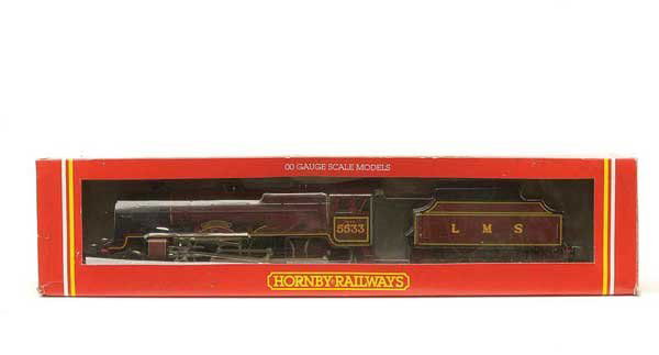 Hornby Railways R308 4-6-0 No.5533 Lord Rathmore: Hornby Railways R308 4-6-0 LMS lined maroon Patriot Class Loco No.5533 "Lord Rathmore", conditions Excellent Plus to Mint in generally Good to Good Plus box but perspex window part detached.