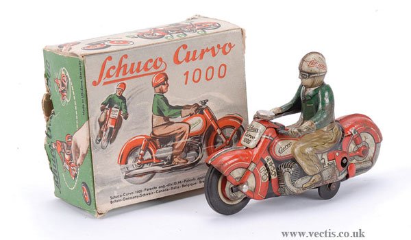 Schuco Curvo 1000 Clockwork Motorcycle