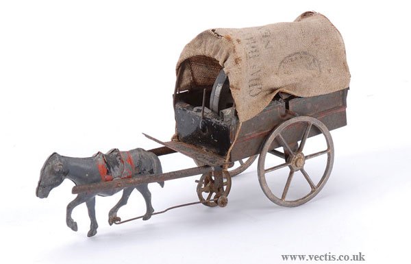 Ives or similar Early Tinplate Horse and Cart