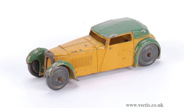 Pre-war Dinky No.22B Closed Sports Coupe