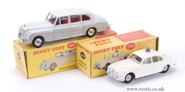 Dinky No.198 Rolls Royce & No.269 Jaguar