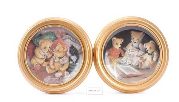 franklin mint teddy bear plates