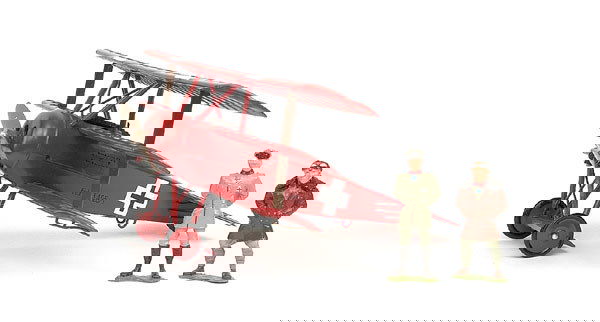 Britains Modern Issues [Special Collectors Eds]: Britains Modern Issues [Special Collectors Edition Series], comprising: Set 00158 - Fokker DR1 [The Red Baron], complete with figures representing Manfred & Lothair Von Richthofen. Excellent in Good S