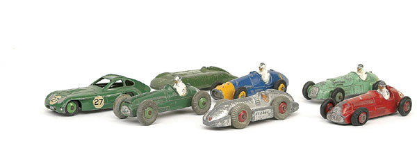 Dinky A group of Racing Cars