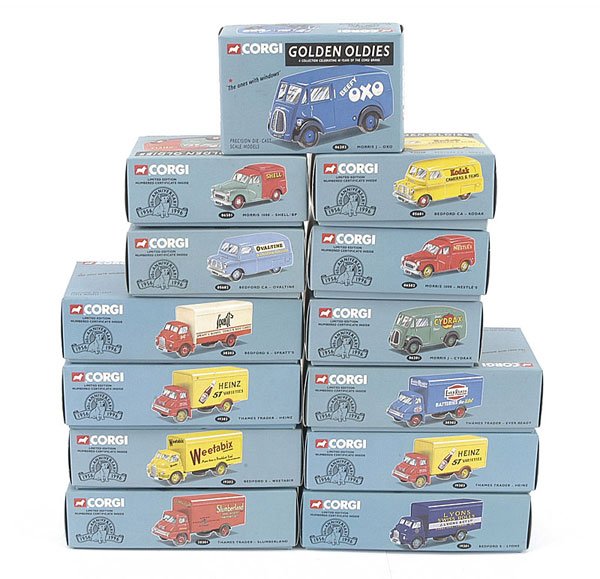 Corgi Golden Oldies Series Vans x 13