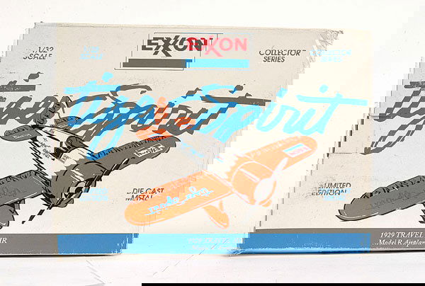 Exxon Collector Series "Tiger Spirit" Money Bank: Exxon Collector Series 1/32 scale "Tiger Spirit" Aeroplane Money Bank - Mint in Good box complete with all inner card packing.