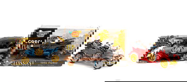 Corgi Toys - A group of original Classics: Corgi Toys a group of original 1960's Issue Classics. (1) No.901 Ford Model T - black, figures, plated radiator, black wheels - Excellent to Excellent Plus in Good early issue end flap box, inner card