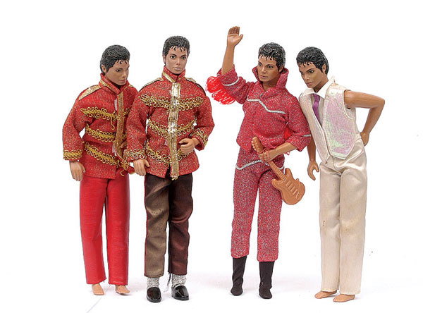 LJN Toys - a group of 4 "Michael Jackson" Dolls
