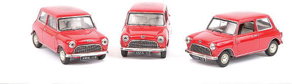 Matchbox Dinky Code 2 Austin Sevens: Matchbox Dinky a group of 3 Code 2 Austin Sevens to include (1) "Matchbox 50th Birthday Party 11th October 2002" - red, black and grey interior, gold trim, (2) same as (1) but 12th October and (3) sam