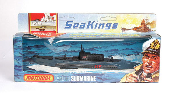 Matchbox Sea Kings K-308 - Destroyer Lance-missiles - Bleu/gris - Boîte D'origine