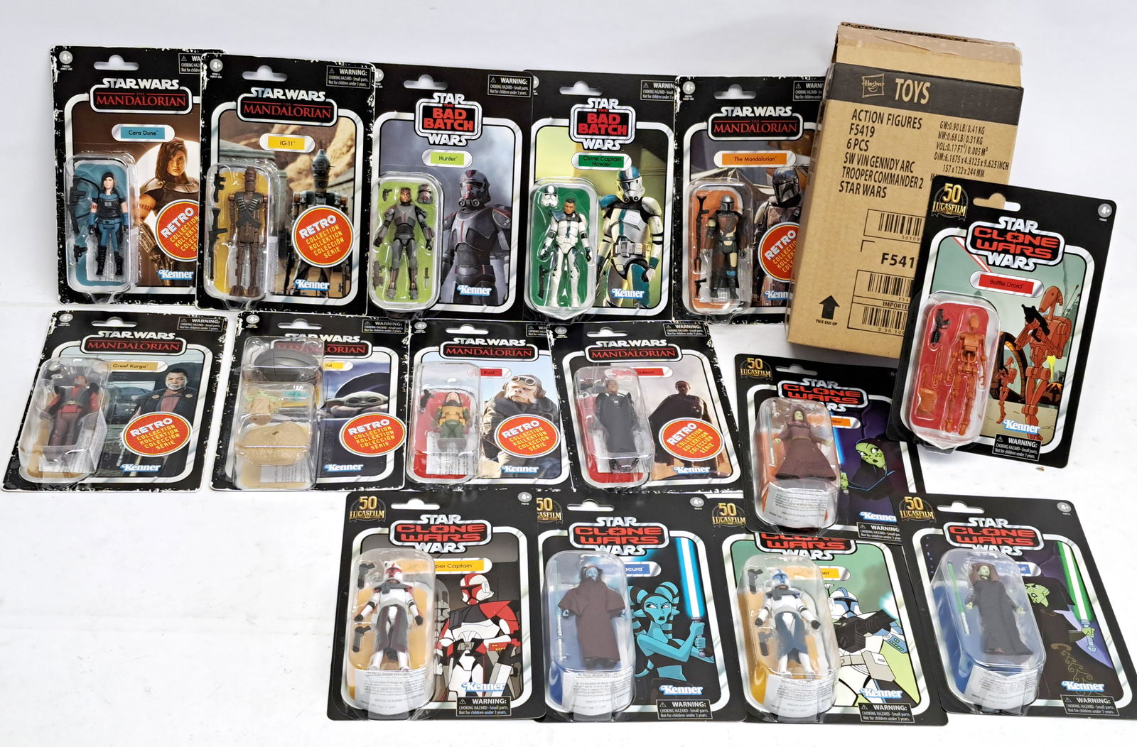 Assortment of Hasbro Star Wars Carded figures (1 of 1)