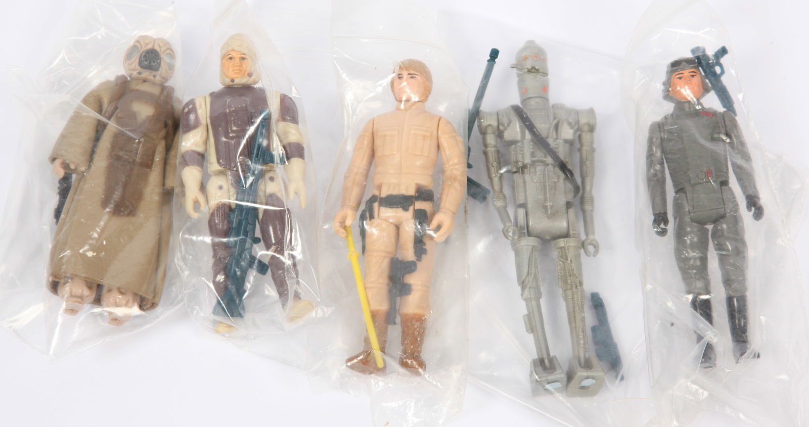 Kenner Star Wars vintage complete action figures Luke Skywalker Bespin Fatigues, Dengar, 4-LOM, (1 of 1)